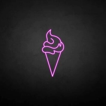 Ice Cream 4&#39; neon sign