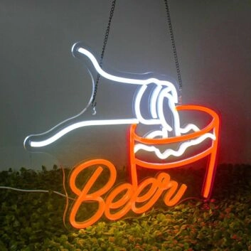 Customize Pouring Drink Neon Sign