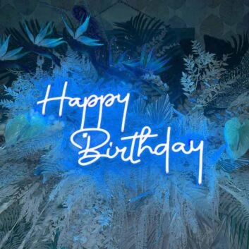 Happy Birthday Celebration Deco Neon Sign