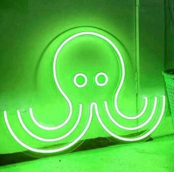 Cute Octopus Animal Neon Sign