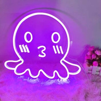 Cute Octopus Neon Sign