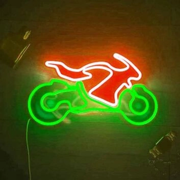 Motorbike Racing Neon Sign