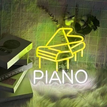 Customize Mini Piano Decor Neon Sign