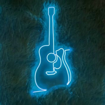Music Guitar Neon Sign