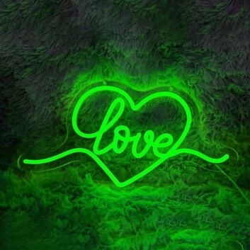 Romantic Heart Love Wedding Neon Light