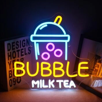 Customize Summer Ice Cream Cool Delightful Neon Sign