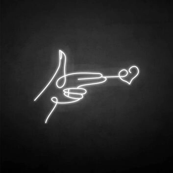 &#39;Send heart&#39; neon sign