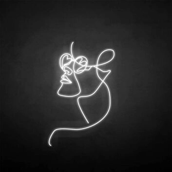 Sexy face&#39; neon sign