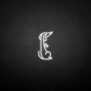 &#39;Viennese dog&#39; neon sign