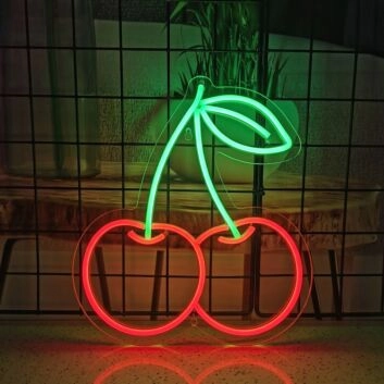 Cherry Neon Sign for Fun and Playful Decor