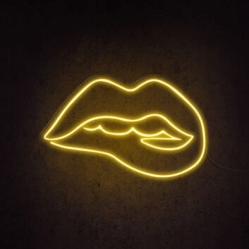 Irresistible Lips Neon Sign for Bold and Playful Spaces