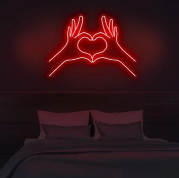 Spread Love Neon Sign for Positive and Loving Spaces
