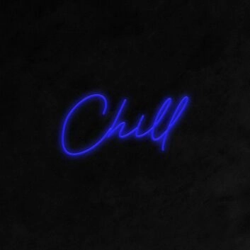 Chill Neon Sign for Relaxing and Cozy Spaces