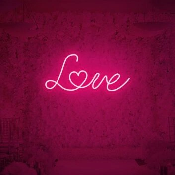 Love Neon Sign for Romantic and Loving Spaces