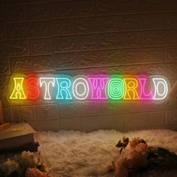 Astroworld Neon Sign for Music Lovers and Fans
