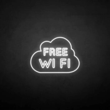 FREE WIFI&#39; neon sign