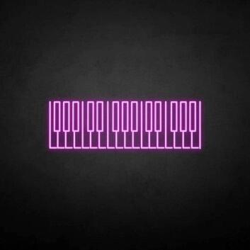 &#39;Piano Key&#39; neon sign