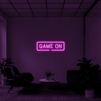 Game On Neon Sign for Gamers and Entertainment Spaces