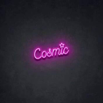Cosmic Neon Sign for Space and Astronomy Lovers