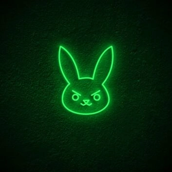 Dva Bunny Neon Sign for Anime and Gaming Fans