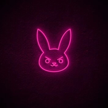Dva Bunny Neon Sign for Anime and Gaming Fans