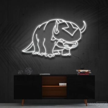 Appa Avatar Neon Sign for Anime and Animation Fans