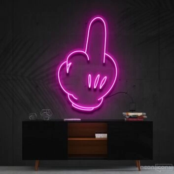 Bad Attitude Mickey Neon Sign for Edgy and Unique Decor