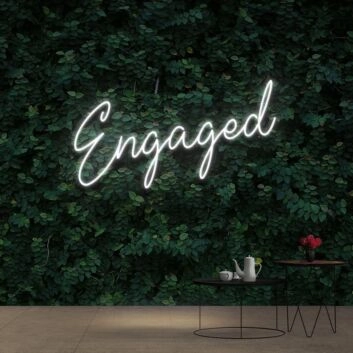 Engaged Neon Sign for Wedding and Celebratory Decor