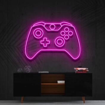 Xbox Controller Neon Sign for Gamers and Entertainment Spaces