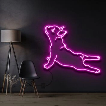 French Bulldog Neon Sign for Dog Lovers and Pet Spaces