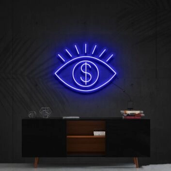All Eye See Is Money Neon Sign for Bold and Motivational Spaces