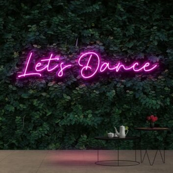 Let&#039;s Dance Neon Sign for Dance Studios and Fun Spaces