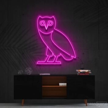 October&#039;s Very Own Owl Neon Sign for Music Fans
