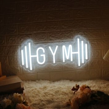 Gym Neon Sign for Fitness Enthusiasts and Gyms