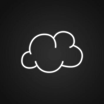 Clouds Neon Sign for Relaxing and Peaceful Spaces