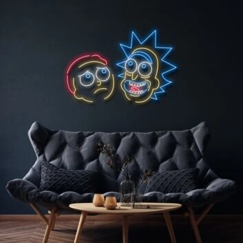 Rick And Morty Neon Sign for Fans and Fun Spaces