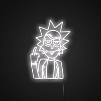 Rick Neon Sign for Fans and Fun Spaces