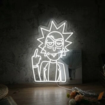 Rick Neon Sign for Fans and Fun Spaces