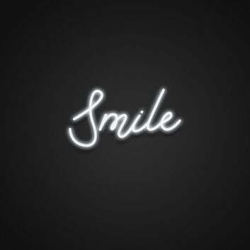 Smile Neon Sign for Happy and Positive Spaces