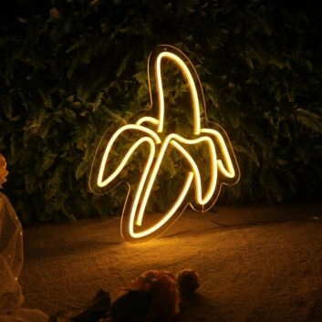 Banana Neon Sign for Fun and Whimsical Decor