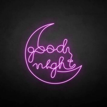 Good night&#39; neon sign