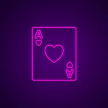 Ace Of Hearts Neon Sign for Romantic and Fun Decor