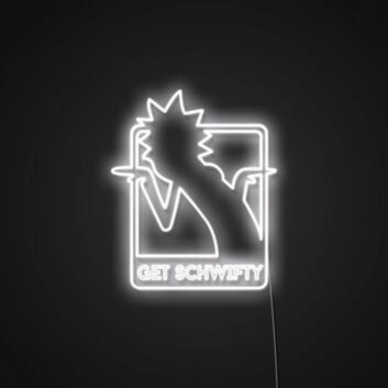 Get Schwifty Rick Sign Neon Sign for Fans and Fun Spaces
