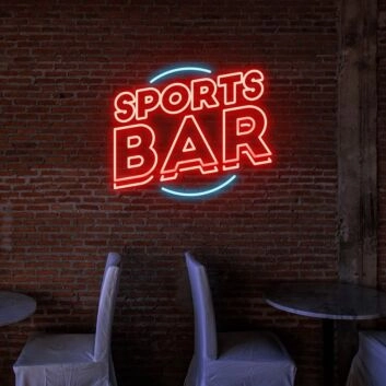 Famous Sports Bar Neon Sign for Bars and Sports Enthusiasts