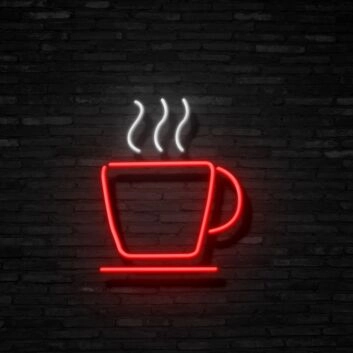 Coffee Neon Sign for Cafes and Coffee Shops