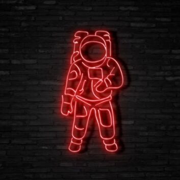 Astronaut Neon Sign for Space and Astronomy Lovers