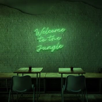 Welcome To The Jungle Neon Sign for Fun and Adventurous Spaces