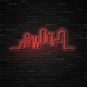 Dallas City Neon Sign for City Lovers and Modern Spaces