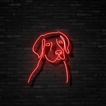 Labrador Neon Sign for Dog Lovers and Pet Spaces