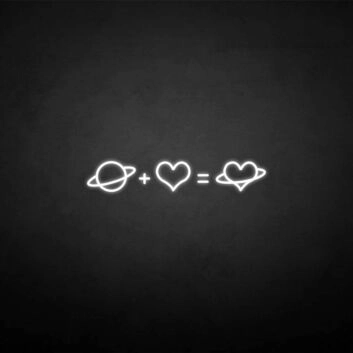 &#39;Love Equation&#39; neon sign